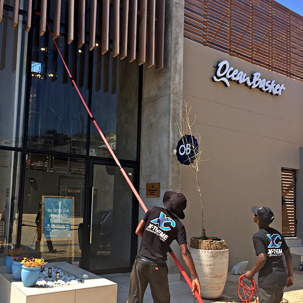 Window Cleaning at Ocean Basket Ballito - X-treme Cleaning Solutions