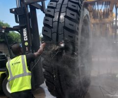 Tyre Cleaning for Export