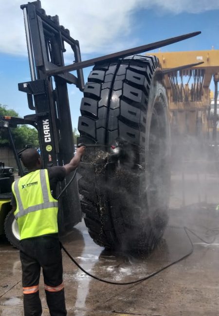Tyre Cleaning for Export