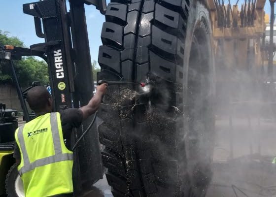 Tyre Cleaning for Export