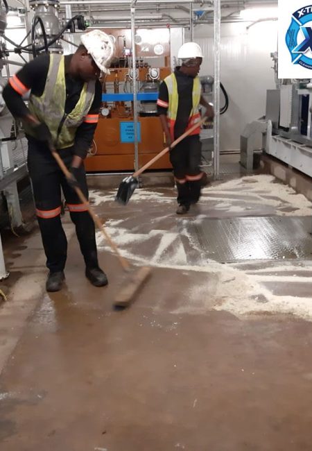 Hydraulic Oil Spill Clean