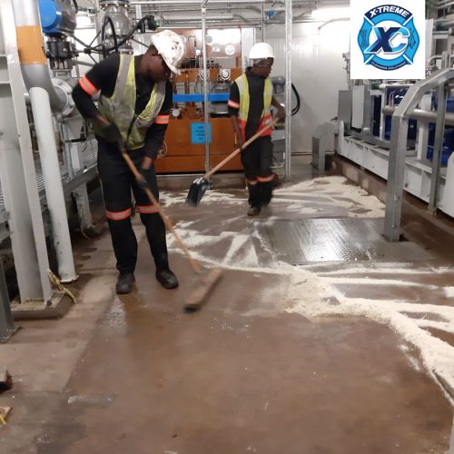 Hydraulic Oil Spill Clean