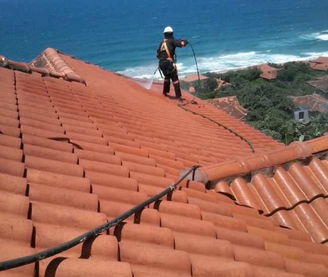 Zimbali Roof Cleaning In Process - Views