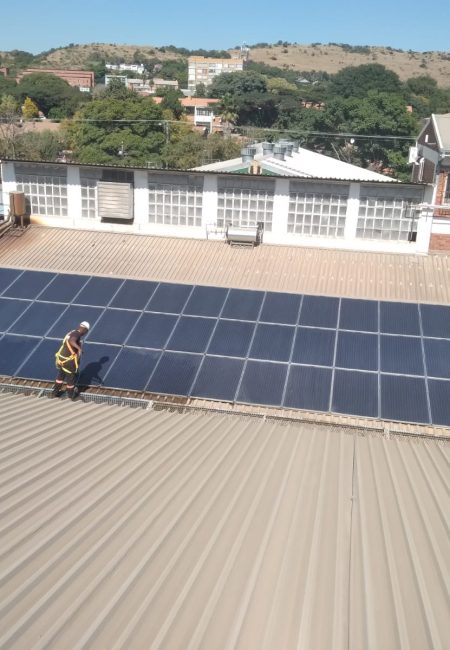 Solar panel cleaning