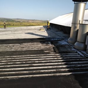 Factory Roof High Pressure Cleaning