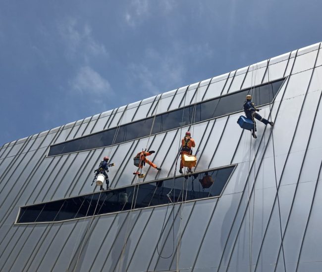 Rope Access Window and Cladding Wash