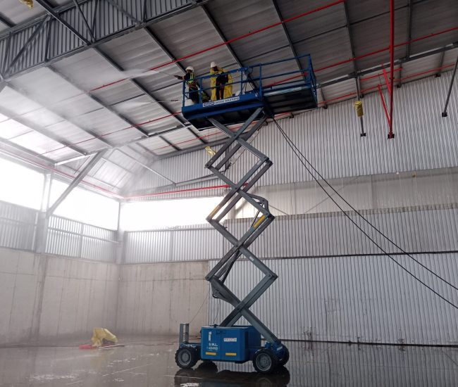 High Reach Warehouse Cleaning