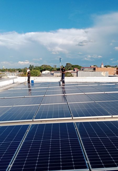 Solar Panel Cleaning on Commercial Property