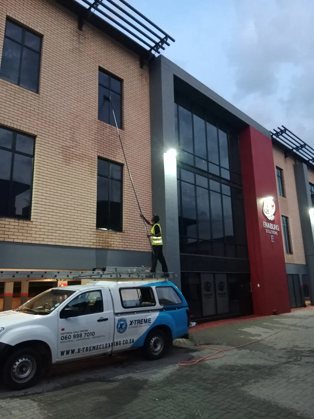 Commercial office windows